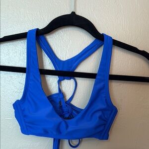 Wild Fable Blue Bikini Racerback Swim Top